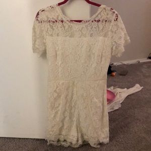 White Lace Romper